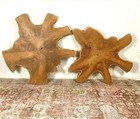 Natural Teak Wood Slab Table Top Live Edge Diy For Coffee Side Table End Table