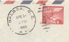 1963 Canal Zone Airmail Cover Balboa C z  Cancel 8   Red Airmail To Seattle