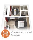 Vtech Sn5147 Amplified Corded cordless Senior Phone System - White