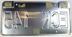Vintage 1997 Natural Auto Alaska License Plate Eck 145 Man Cave Pub Wall Decor