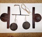 Antique Burmese Teak Opium Scale Burma