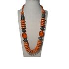 Vintage Necklace Travel Souvenir Orange Beads Estate