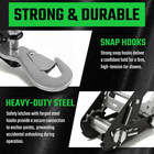 Heavy Duty 4 Pack Car Tie Down Straps - 10 000lbs Break Strength  8  Long