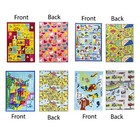 Kids Play Mat Fun Educational Reversible Area Rug 31 x58 
