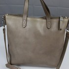 Madewell Bag The Zip Top Transport Tote Leather Shoulder Taupe Mininalist Work