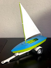Vhtf  Nylint Sailboat From The Sears Vacationer Set Blue Green With Boat Trailer