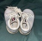 Vintage Sesame Street White Faux Leather Early Walker Anti-skid Shoes Baby Size3