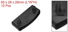 12pcs  64mmx11mm Plastic Bed Slat End Caps Replacement Holders Black