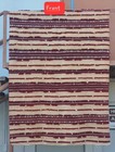 Antique Moroccan Kilim Trousseau Wool Rug Fringe End 9 10  X 5 11   Unused Dowry