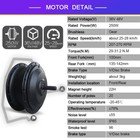 E-bike Conversion Kit 36v 48v 250w Front Rear Rotate cassette Wheel Motor Hub 