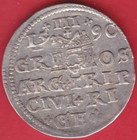 R  Poland Lithuania 3 Groschen 1590 Riga Sigismund Iii Xf  Details  4355