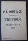  Mount   Co Fine Candies Kansas City Mo Trade Card W a  Mount   Co Confectionery