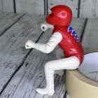 Vintage 60s 70s Evel Knievel Style Stunt Cycle Figure Race Drivers Rider Red