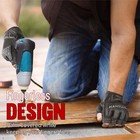 Handlandy Tactical Fingerless Impact Gloves padded Grip Half Finger Work Gloves