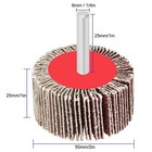 12 Pack 2 x1  40 60 80 120 Grit Flap Wheel Sander For Dremel Rotary Tool Grinder