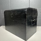 Black Wooden Storage Treasure Chest