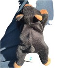 Vtg 1996 Zangeen Black Bear 7    Bean Bag Beanie Plush