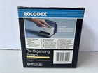 Vintage Rolodex S-300c Petite Covered Address Telephone File Black - New Open