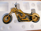 Caterpillar 1 10 Scale Model Motorcycle - Harley Davidson Chopper Built By Occ