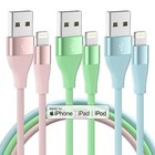 Iphone Charger 3pack 10 Ft Apple Mfi Certified Lightning Cable Fast Colorful