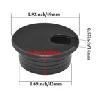 2pcs Desk Grommet  1-3 4 Inch Wire 45 Mm  1-3 4 Inch Mounting Hole Diameter