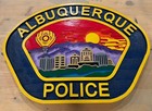 Police Albuquerque Gold 3d Routed Carved Wood Patch Plaque Sign Custom