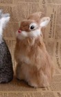 Brown Bunny Rabbit 5 Inch Fur Stuffed Animal Plush Toys Toddler Doll Kids Gifts