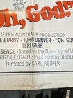 Oh  God  - Original 1977 One Sheet Movie Poster George Burns John Denver  Folded