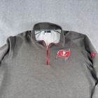 Tampa Bay Buccaneers Nike Nfl On Field Dri-fit 1 4 Zip Mens L Gray