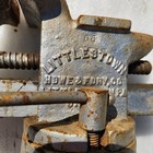Vintage Littlestown No  25 Bench Vise W Swivel Base  Littco Usa  Free Shipping