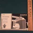 Vintage Packard Eight Brochure Advance Information   Price Sheet  Verygoodcond 