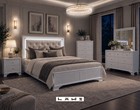 New Led White 5pc Queen King Twin Full Modern Bedroom Set Furniture Bed d m n c