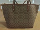Coach F58292 City Zip Tote Bag In Signature Canvas