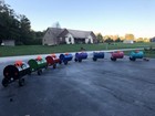 Kids Pull Behind Barrel Trains  Custom Barrel Cars  Barrel Rides For Atv Tractor