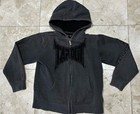 Youth Medium 10 12 Y2k Grunge Tapout Grey Zipup Hoodie