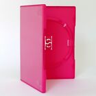 1 Pink Single Genuine Amaray Standard Premium Dvd Case 14mm Color Sleeve New
