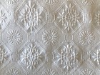 Floral Matelass   Cottage Chic Twin Bedspread Shabby White Cotton Quilt Coverlet