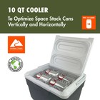 Ozark Trail 10 Quart Hard Side Cooler  14-can Capacity  Gray
