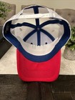 Pabst Blue Ribbon Hat Cap Snap Back Blue Red Mesh Trucker Beer Embroidered Mens
