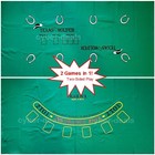 Premium Blackjack   Texas Hold em Poker Felt Layout 72 x36   vegas Playing Cards