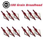 12pcs 22   Crossbow Bolts Carbon Arrows  12 Broadheads 100 Grain Target Hunting
