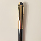 Vintage Eversharp Skyline Blackfountain Pen 14k Gold Nib Gold Trim 40 s Engraved