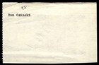 Dan Osinski Angels Red Sox Baseball Signed Index Card Auto  ca3437