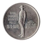 1973 Calgary Stampede Trade Dollar R C M P Souvenir Token Canada