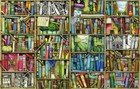 Bookshelf Vintage Wall Mural Paper Kids Room Nursery Decor Art Decal Gift A16