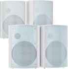4 studiofinix 800w 6 5  Bluetooth Outdoor Speakers Waterproof Usb Wall Amplifier