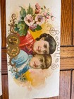 Victorian-era Inspired Beauties   Floral Lithograph Prints     Antique Style Paper
