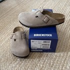 Birkenstock Taupe Boston Soft Footbed Unisex Casual Shoes Select Size
