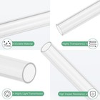 1pcs 305mm Clear Rigid Acrylic Pipe  11x13mm Plastic Round Tube Cooling System