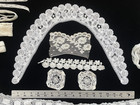 Vintage Antique Lace Lot Ribbon Trim Edging Appliqu   Brugge Collar